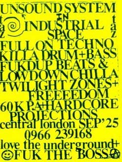 Unsound sound system flyer